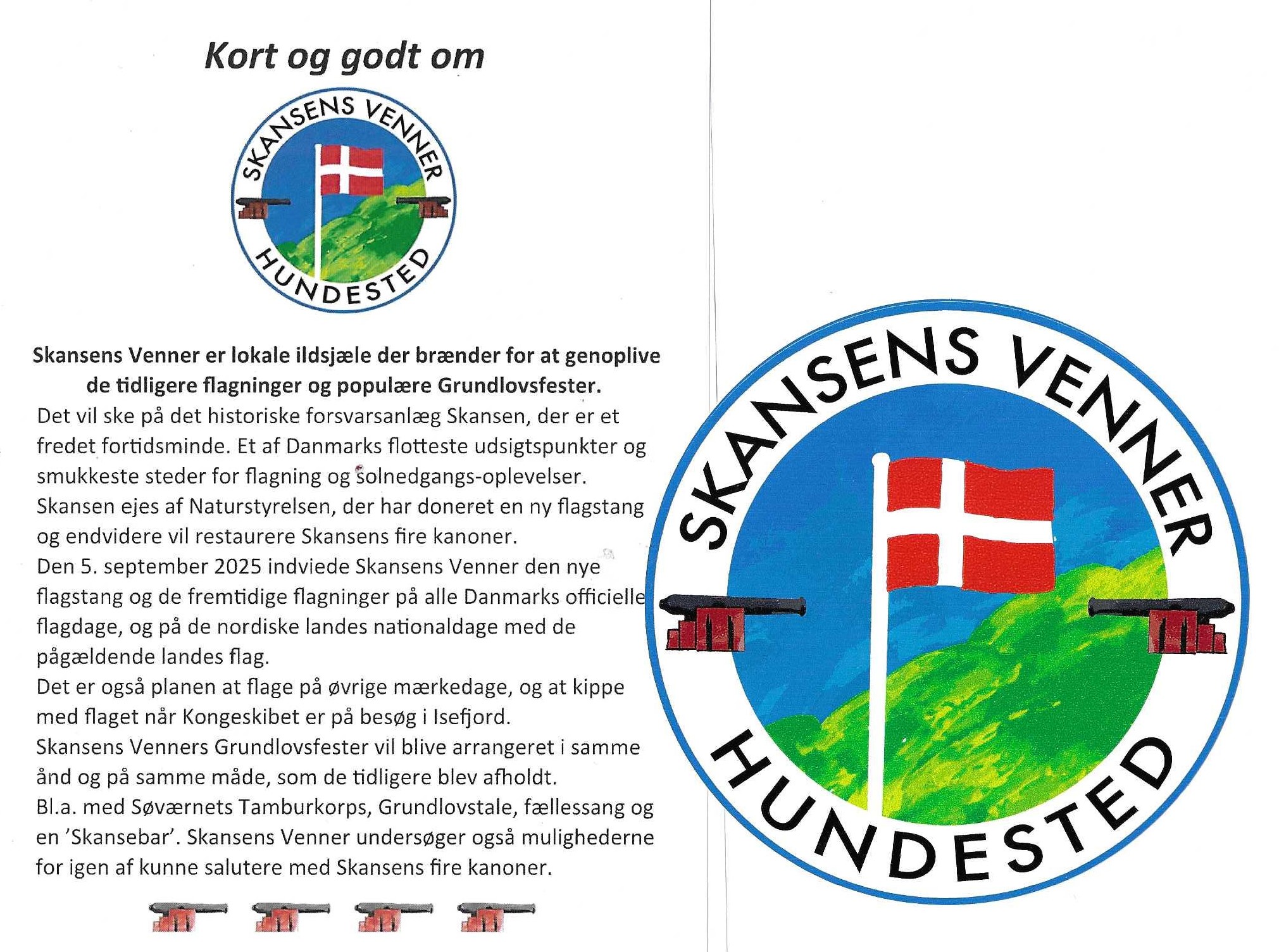 Skansens Venner Folder og mærke Skansens Venner Folder og mærke