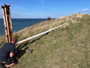 Skansens nye flagstang 1720