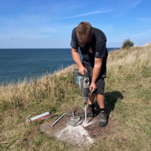 Skansens nye flagstang 1724