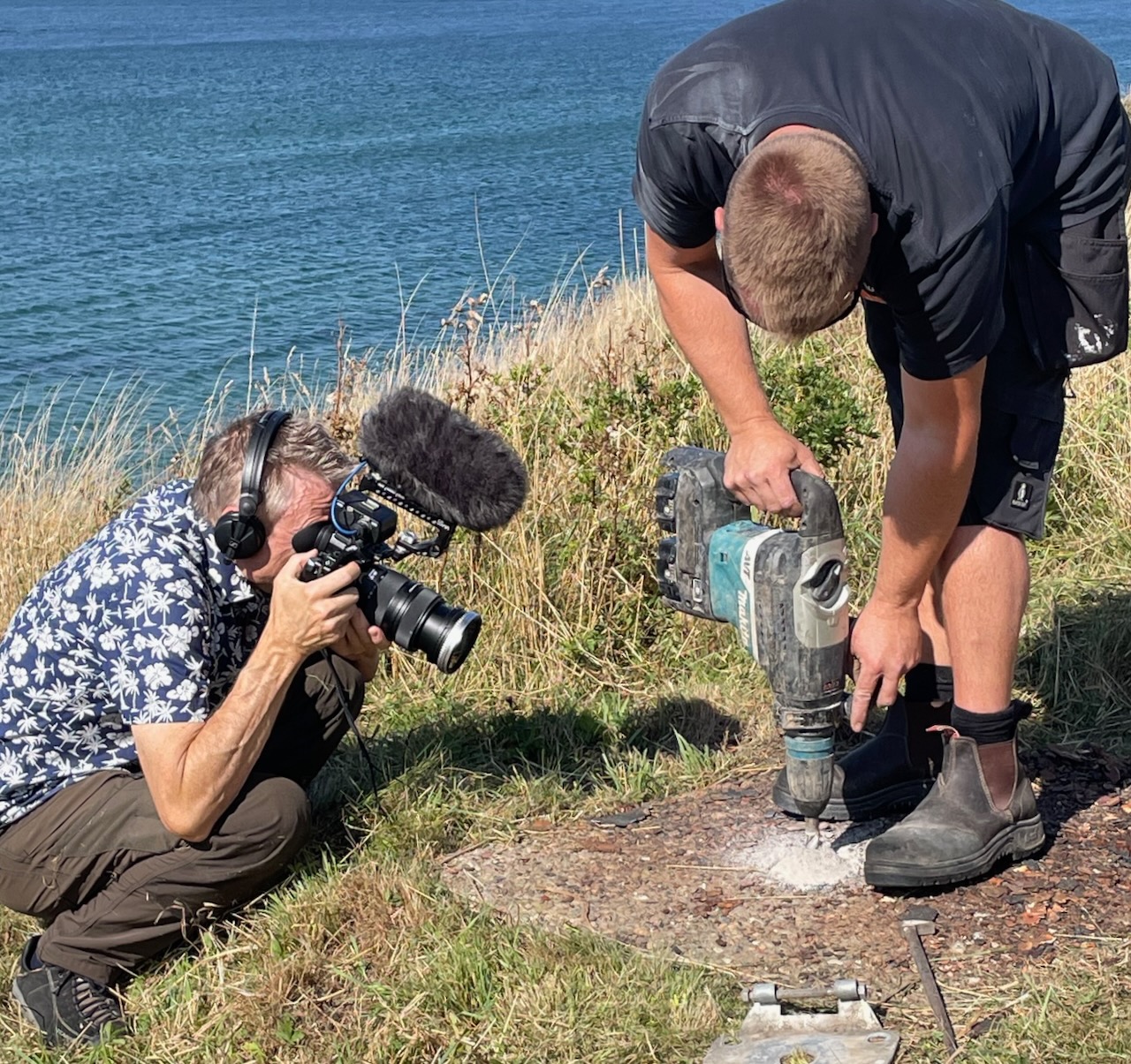 Manden med kamera og drone, filmfotograf og producer Ketil Teisen på opgave med Slansens Venner 02