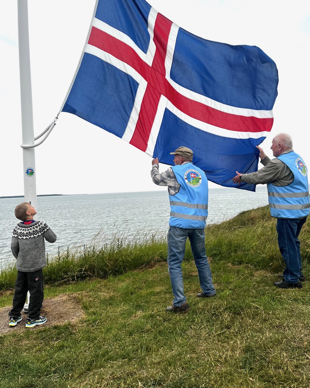 islandske flag på skansen